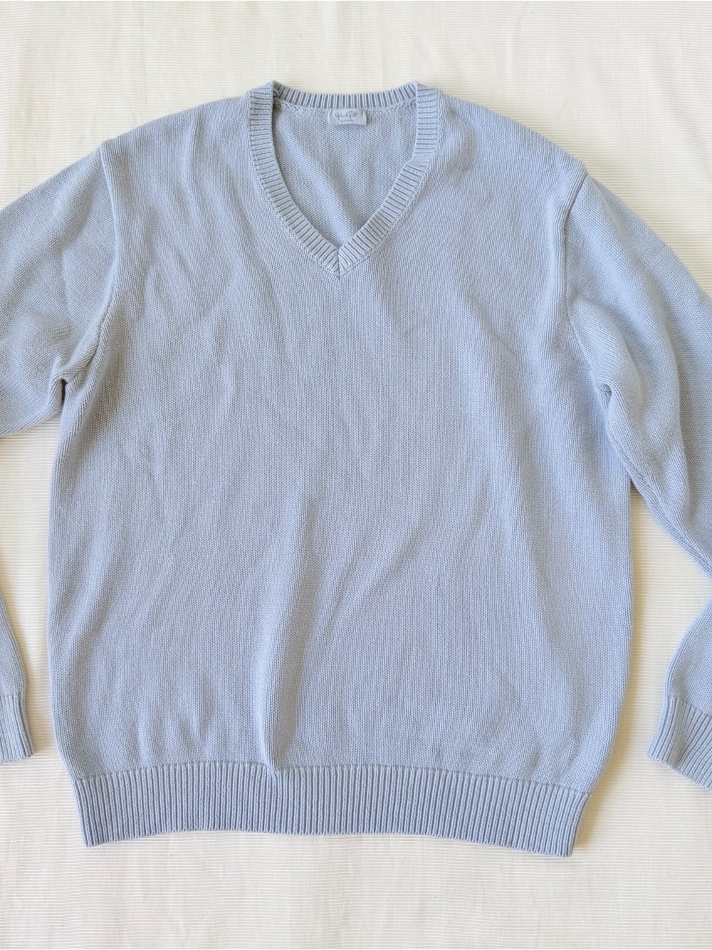 John Galt Womens Sweater Vneck Knit Longsleeve Grey Casual OS